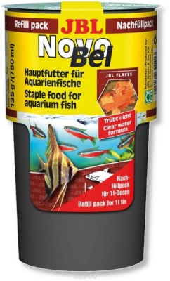 JBL NovoBel - Основной корм в форме хлопьев для всех аквариумных рыб, 750 мл. (130 г.)