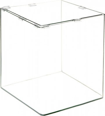 PRIME Аквариум куб панорамный 47л (350х350х390мм) с покровным стеклом и ковриком-подложкой